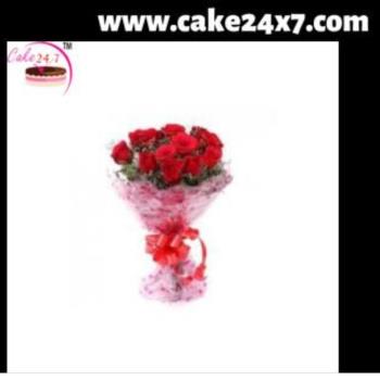 Red Roses Bunch Cello Pack