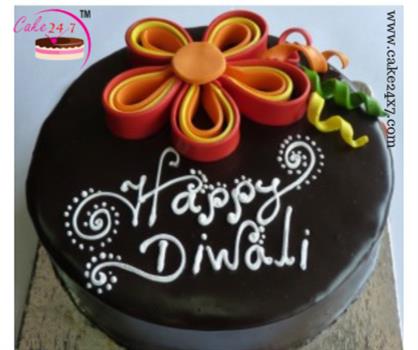Chocolate Cake For Diwali