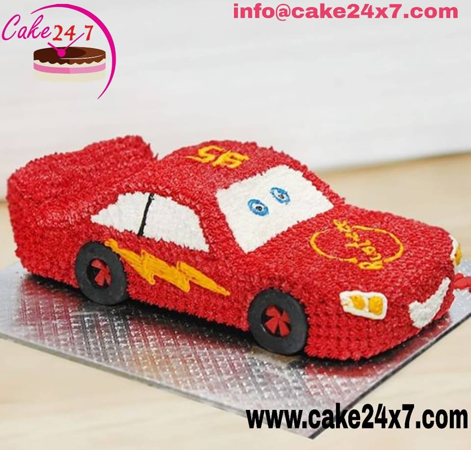 Car Theme Two Tier Cake – Magic Bakers, Delicious Cakes