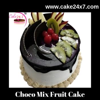 Choco Mix Fruit Cake