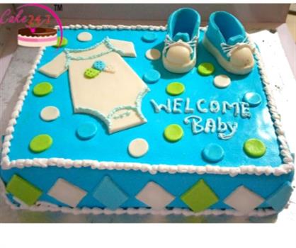 Baby Shower Fondent Cake