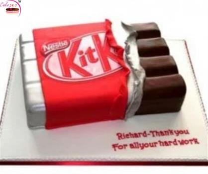 Kitkat Fondant Design Cake