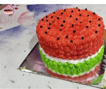 Delicious Watermelon Cream Cake