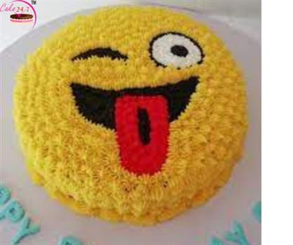 Wink Naughty Emoji Cake