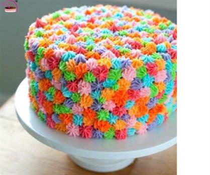 Multicoloured Pineapple Cake