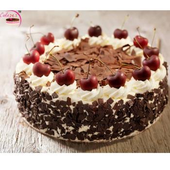 Black Forest Flax With Cherry Cake