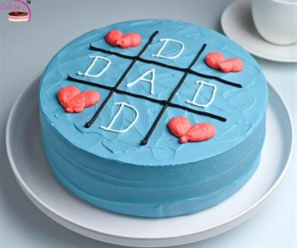 Blue Pineapple Dad Cake