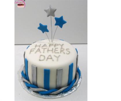 Blue Star Fondant Cake
