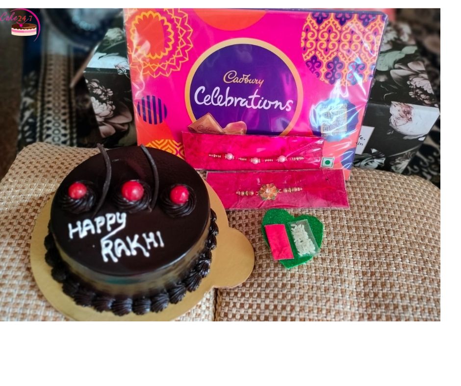 Write Name on Beautiful Floral Chocolate Birthday Cake