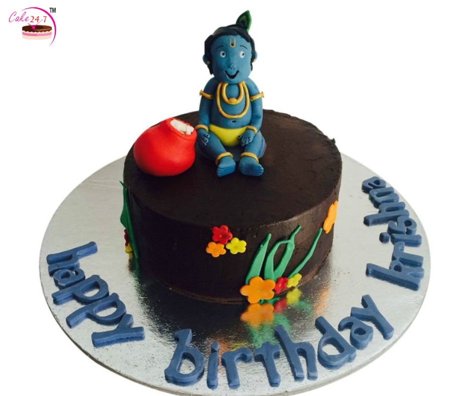 How to Make Krishna cake | Kanha Birthday cake | Janmashtami special cake  #janmashtami #cake - YouTube