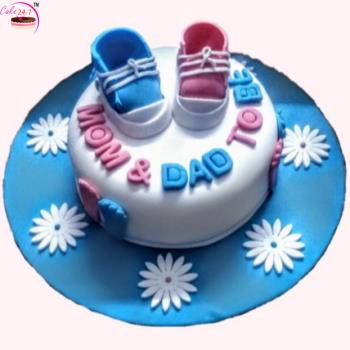 Mom and Dad To Be Designer Cake