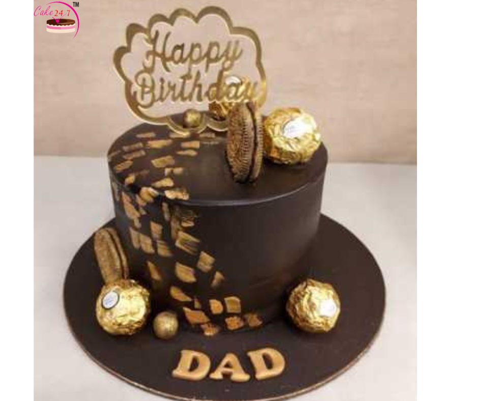 Ferrero Rocher Designer Chocolate Cake For Dad, 24x7 Home delivery ...