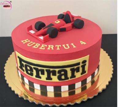 Ferrari Design Fondant Cake