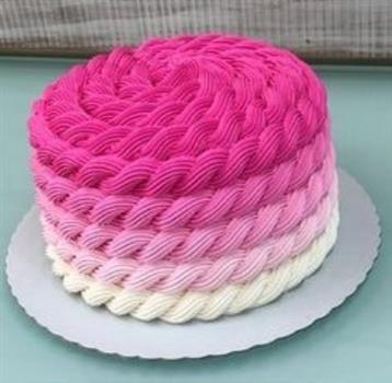 Tricolor Of Pink Pineapple Cake
