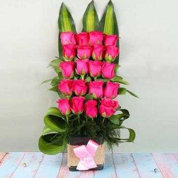 Pink Love In Vase