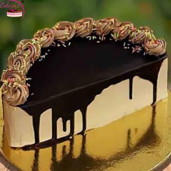 Creamy Choco Vanilla Half  cake