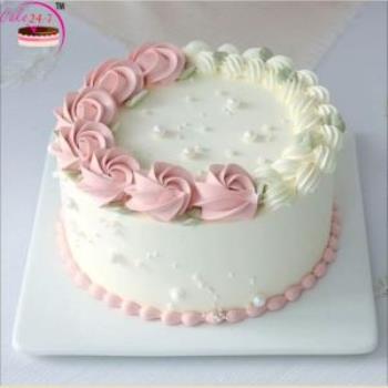 Rosey vanilla cake