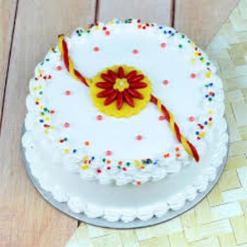 Vannila rakhi cake